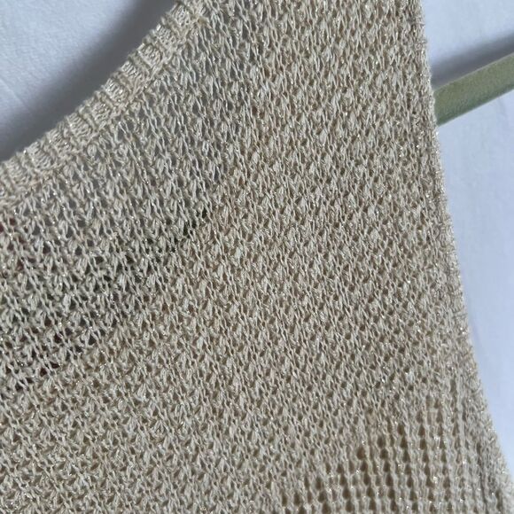 Zenergy Crochet Dress Linen Blend Sparkly size 1 Medium - Picture 9 of 9